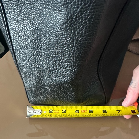 Coach Black Pebbled Leather Shoulder Bag - Picture 9 of 9